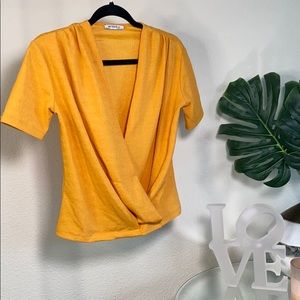 Orange short sleeve Top from Zara